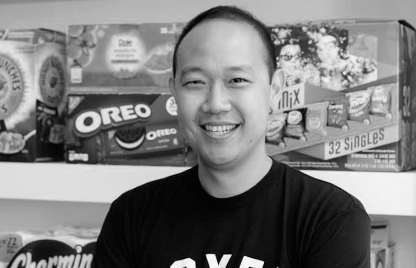 Chieh Huang smiling at Costco
