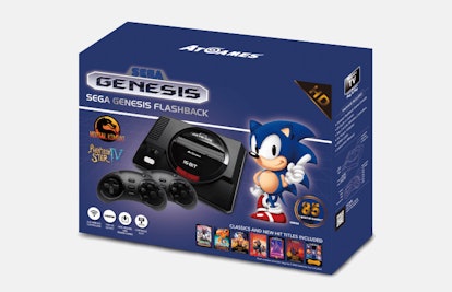 The SEGA Genesis Flashback with Sonic on the packaging 