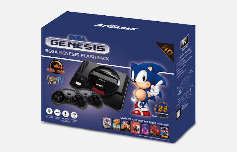 The SEGA Genesis Flashback with Sonic on the packaging 