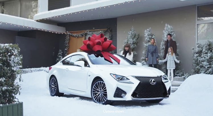 red ribbon for a new or used car