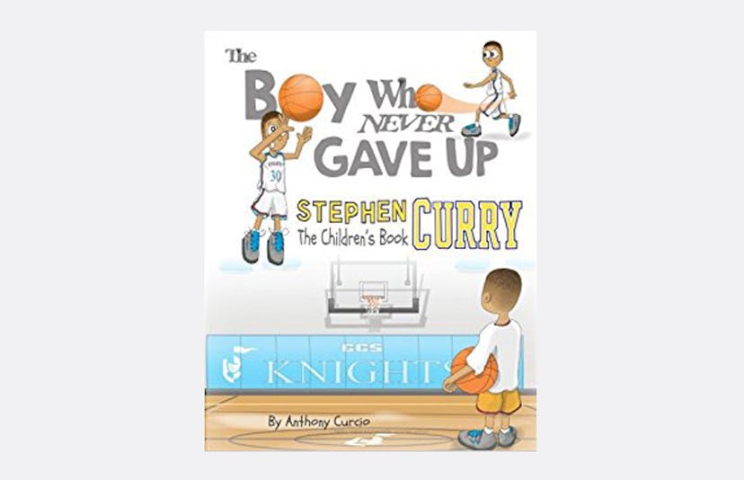The cover of the book 'The boy who never gave up' by Anthony Curcio