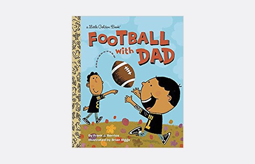 The cover of the book 'Football with Dad' by Frank J. Berrios