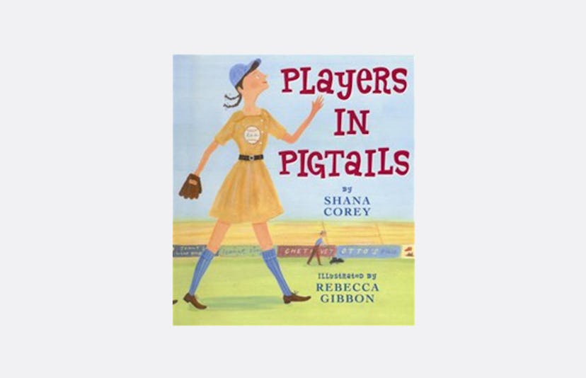 The cover of the book 'Players in Pigtails' by Shana Corey