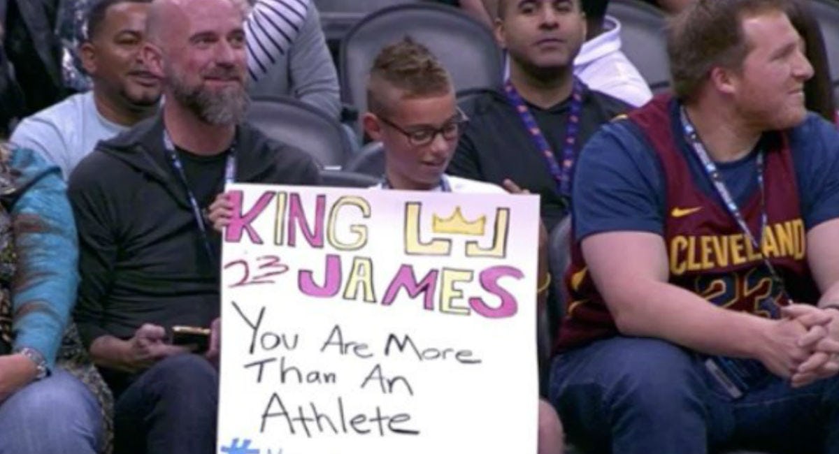 Watch Lebron's Heartfelt Reaction To A Young Fan's Support