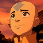 Aang from the Avatar: The Last Airbender cartoon