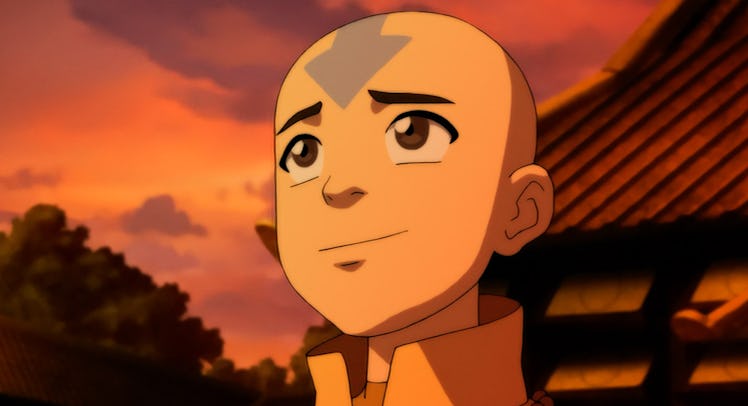 Aang from the Avatar: The Last Airbender cartoon