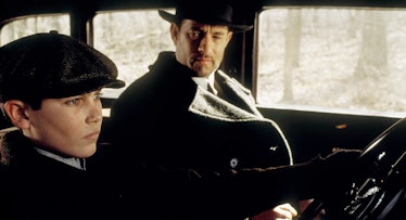 Father and son in a car in ‘Road to Perdition’ movie