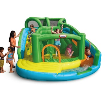 2-in-1 Wet 'n Dry Waterslide and Kids' Bounce House by Little Tikes