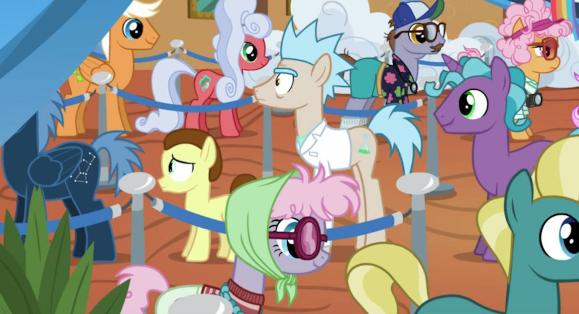 Rick and Morty Pop Up in the Background of a My Little Pony Episode