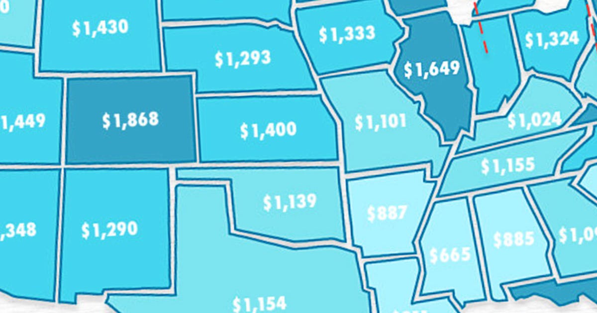 This Map Shows The Average Cost Of Child Care In Each State this-map-shows-the-average-cost-of-child-care-in-each-state