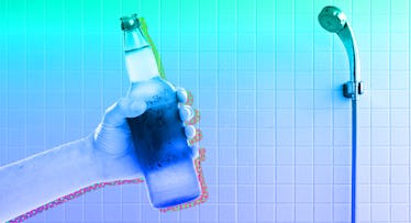 shower beer