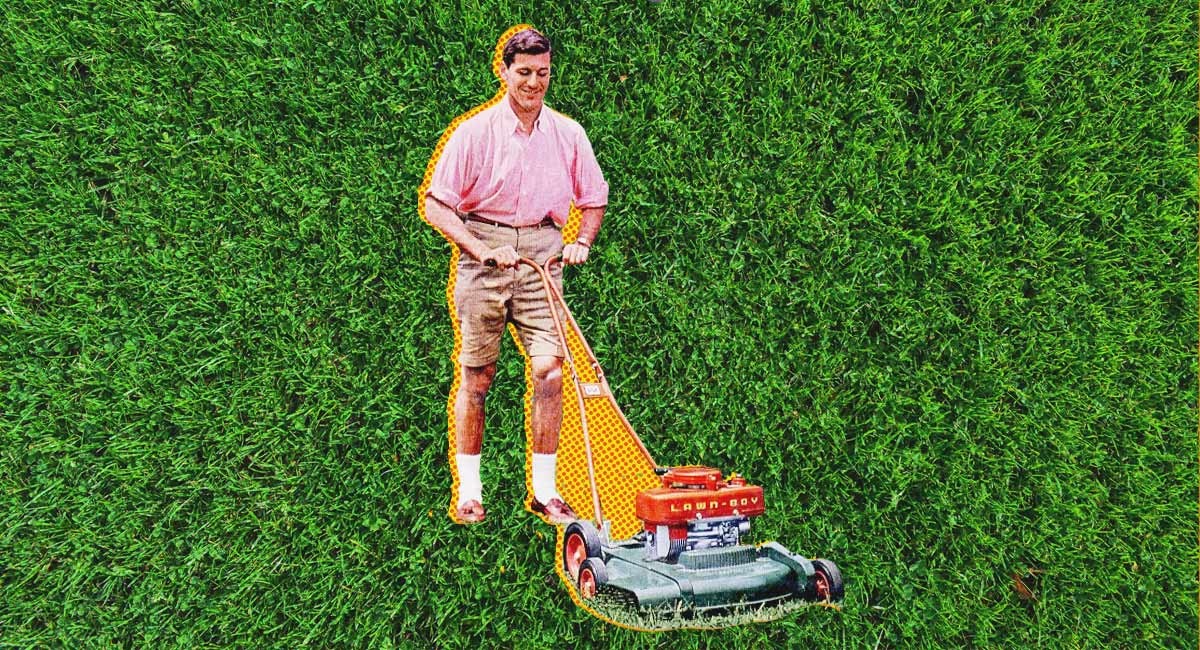Mowing the Lawn in Summer is the Best Dad Thing