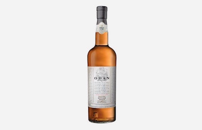 A bottle of Oban 14 whisky