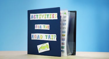 A black car ride activity binder