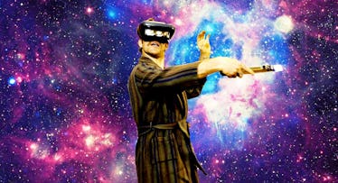 一个拿着光剑的学徒