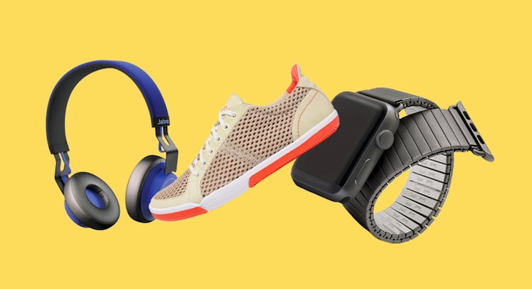 PLAE Prospect Shoes, Speidel Twist-O-Flex for the Apple Watch and Jabra Move Wireless Headphones