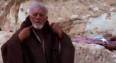 Alec Guinness while filming Star Wars