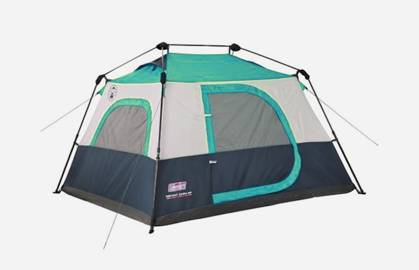 The Coleman Fast Pitch Instant Cabin in navy, green and off-white