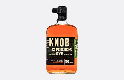 Knob Creek Cask Strength Rye whiskey bottle