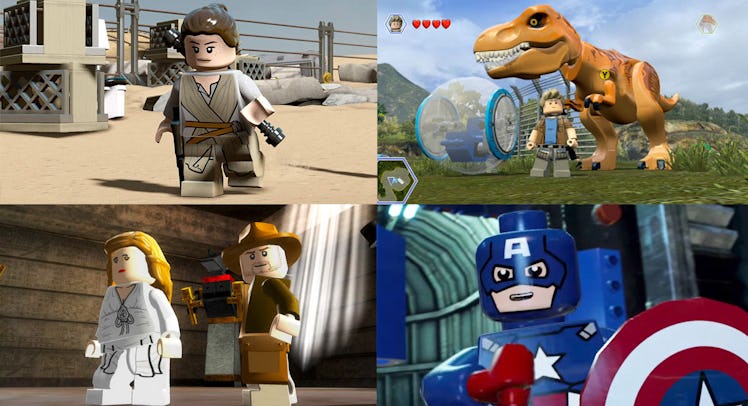 LEGO Star Wars: The Force Awakens, LEGO Marvel Superheroes, LEGO Jurrasic World and LEGO Indiana Jon...