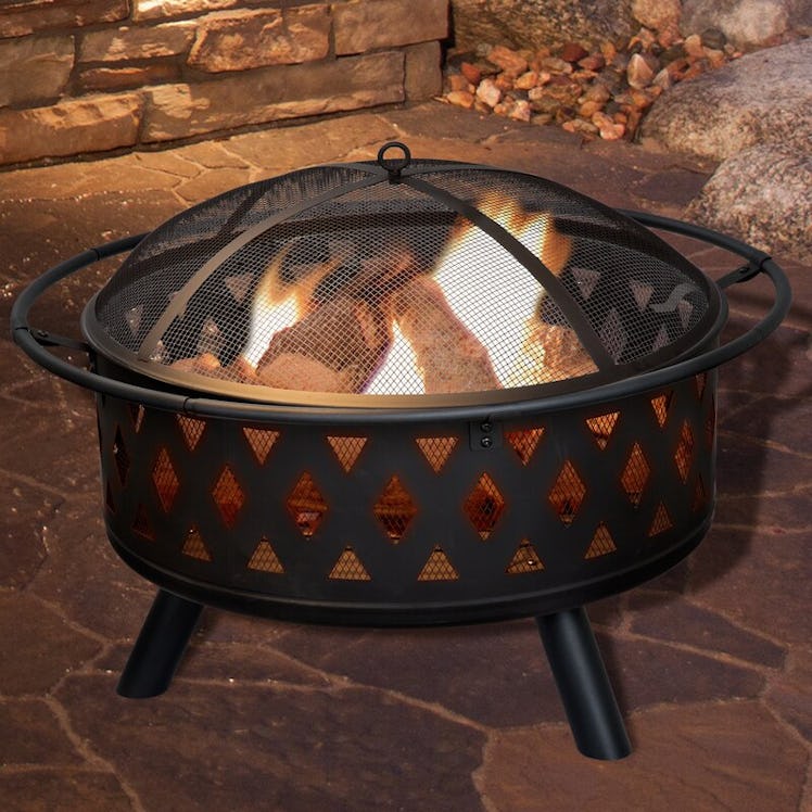 Steel Wood Burning Outdoor Fire Pit by Izzo