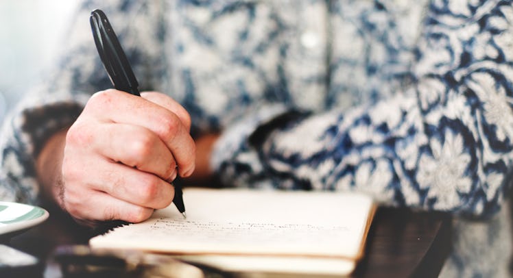 A dad writing in his parenting diary