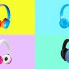 A  four-part multi-colored collage of the best noise cancelling headphones for kids