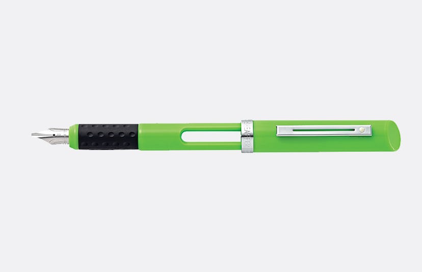 The Sheaffer Lime Color Broad Nib Calligraphy Pen