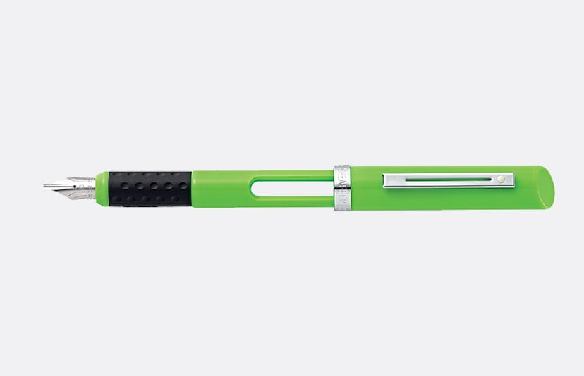 The Sheaffer Lime Color Broad Nib Calligraphy Pen