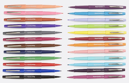 The 24 pack of Paper Mate Flair Felt Tip Pens in different colors