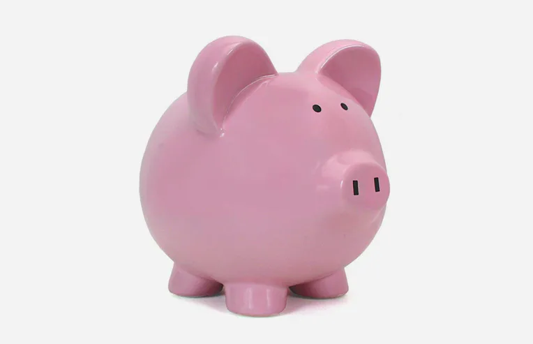 Large Blue Polka Dot Piggy Bank For Children By Martinique
