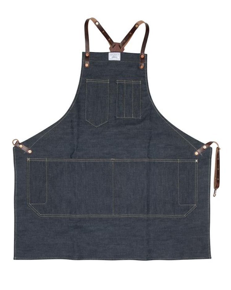 Apron with Leather Y-Strap by Artifact Denim Workshop