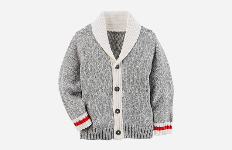 Boys shawl hot sale collar sweater