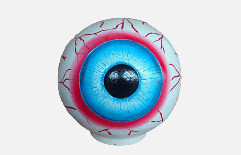 Home Depot Spooky Eyeball as a scary halloween decoration