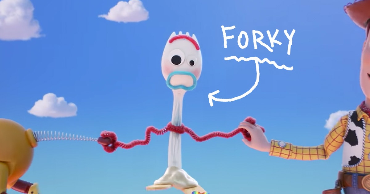 forky toy story character