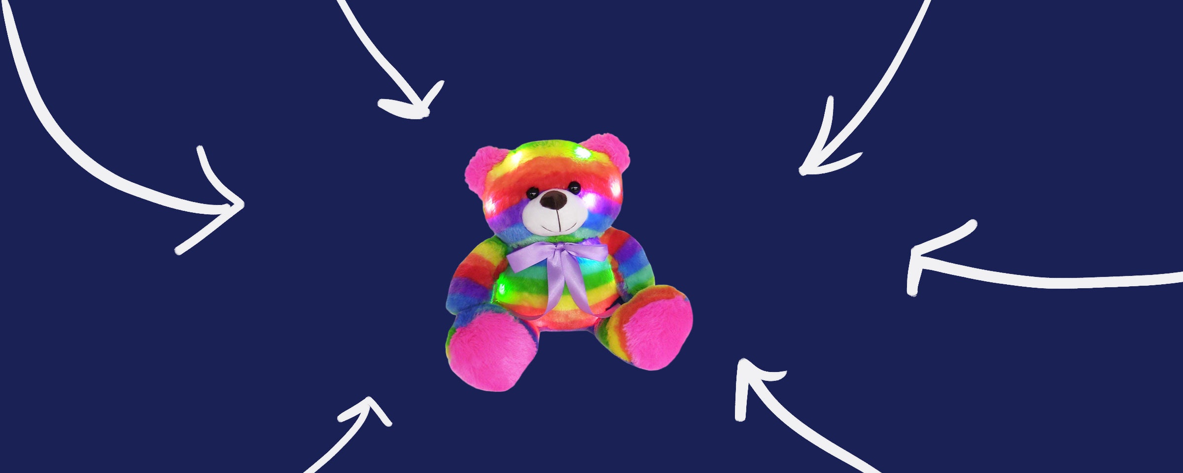 Super Soft Cuddly Glow Teddy Bear Light up Colour Changing Night Light NEW 2019 