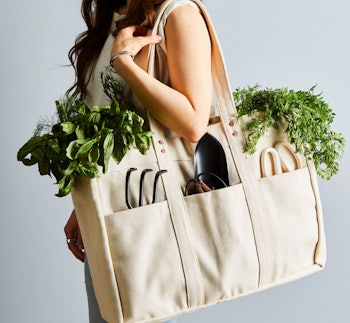 Canvas Utility Tote by the Floral Society