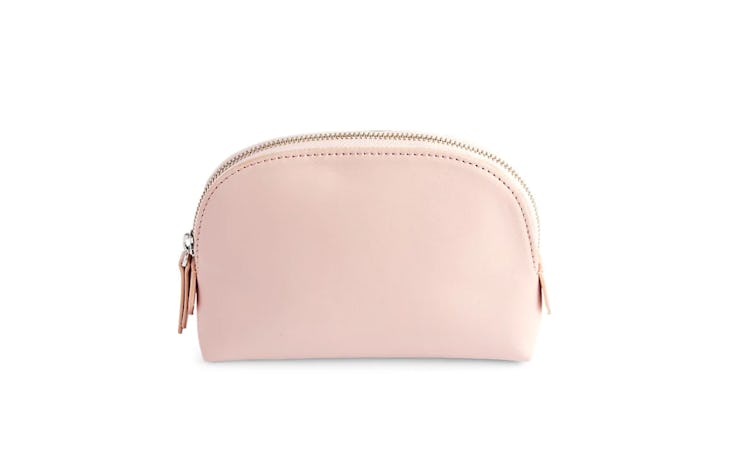 Compact Leather Cosmetic Bag by ROYCE New York