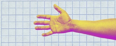 close up shot of a man's hand
