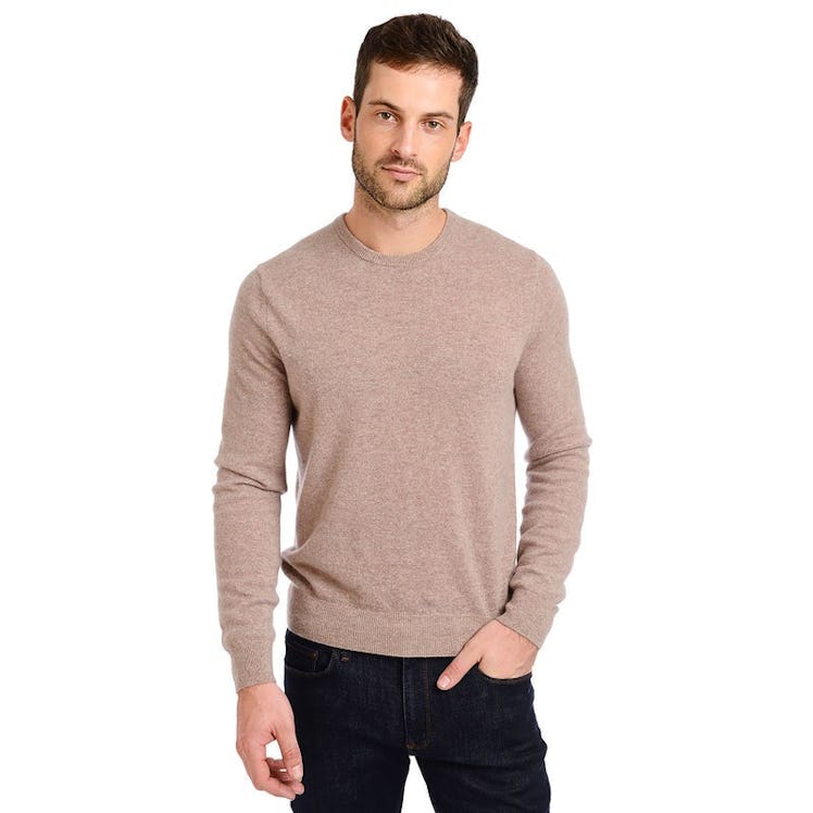 Classic Cashmere Crew Bergen Sweater by Mott and Bow