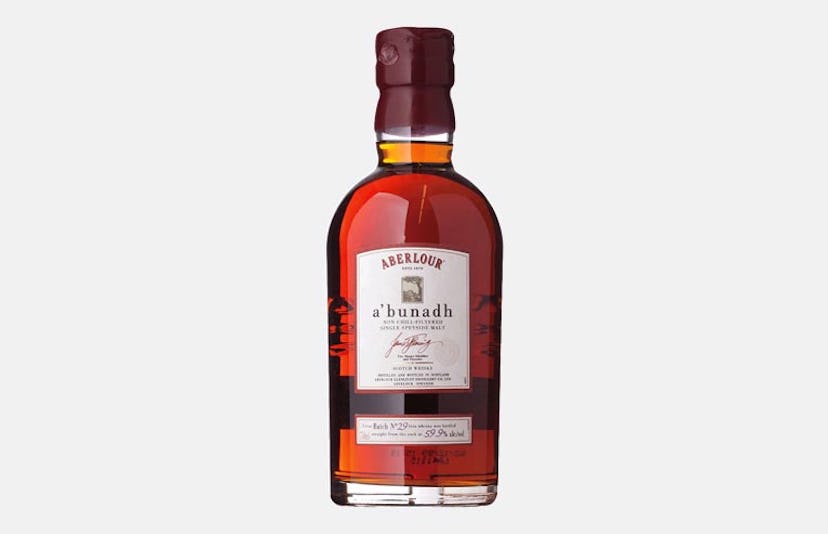 A bottle of Aberlour A’bunadh whisky