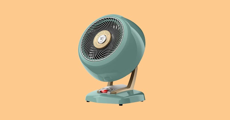 The Vornado VHEAT Space Heater in sage green and gold