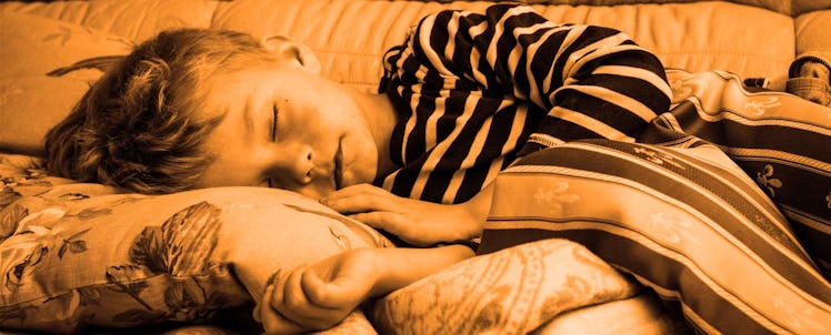 A little boy sleeping