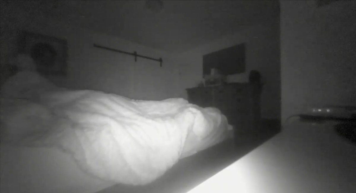 Daughter Shares Creepy Footage of Ghost in Her Dads Bedroom