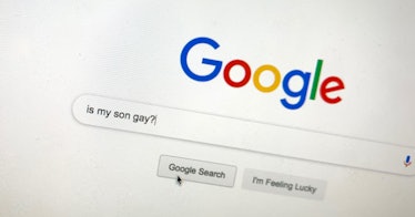 google search box asking is my son gay?