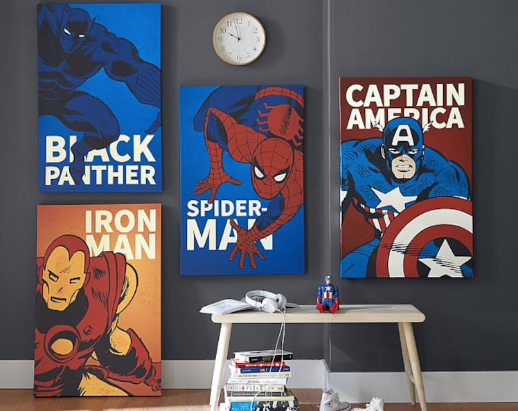 Marvel Superheroes Glow in the Dark Art by Pottery Barn Kids