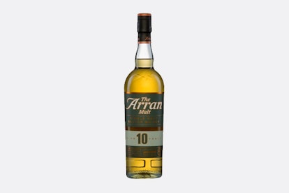 The Arran 10 year malt scotch bottle