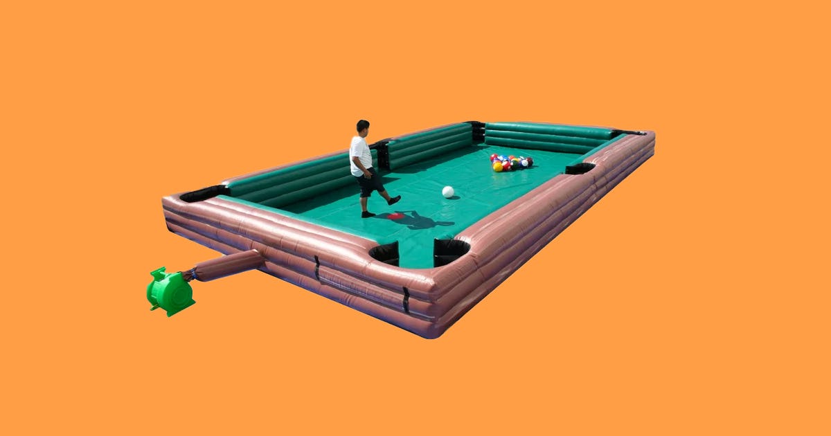 This Inflatable Pool Table Let's You Play a Gigantic Game of 8-Ball