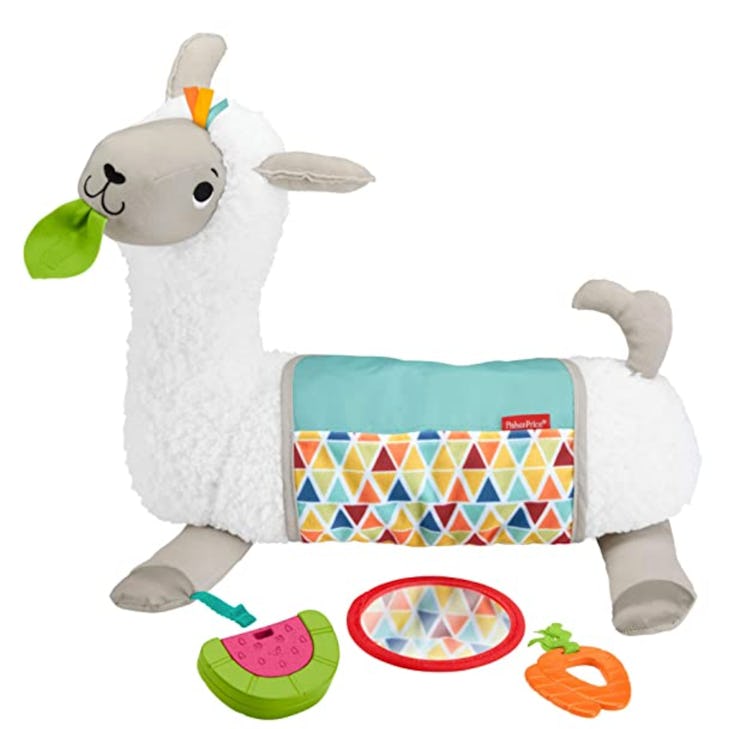 Fisher-Price Llama Grow-with-Me Tummy Time Play Pillow