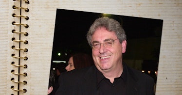 A photo of Harold Ramis on a page in a scrapbook 